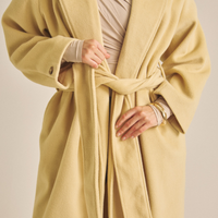 【11月中旬発送】Elegant Kimono Long Coat / 蜂蜜色(yellow)