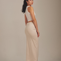 Curve Me Maxi Skirt / Shirahana(ivory)