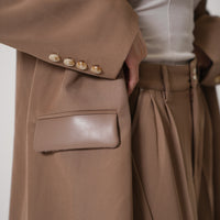 luxe padded blazer jacket