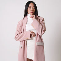 luxe padded blazer jacket