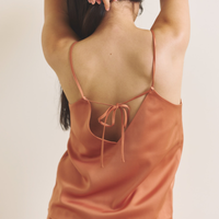 Soft Terra Satin Camisole / 琥珀(orange)