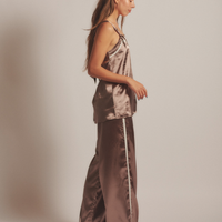 Sunlit Winery Silky Pants / 枯茶(brown)