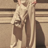 Urban Elegance Style Up Pants / 亜麻(sand beige)