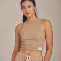 classic go-to tank / flax (beige)