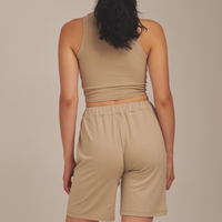 classic go-to tank / flax (beige)