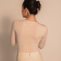 AuraFit Padded Bodysuit / 胡粉(off white)