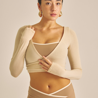 Maple Cross Bra / 白茶(beige)