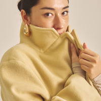 【11月中旬発送】Elegant Kimono Long Coat / 蜂蜜色(yellow)