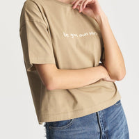 AMATERAS logo Tee / Flax (beige)