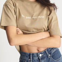 AMATERAS logo Tee / Flax (beige)