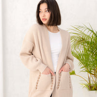 over-knit cardigan