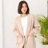 over-knit cardigan