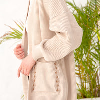 over-knit cardigan