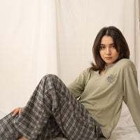 waffle sleeve top