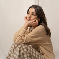 waffle sleeve top