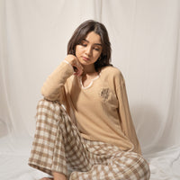 waffle sleeve top
