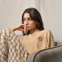 waffle sleeve top