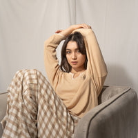 waffle sleeve top