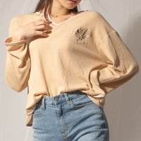 waffle sleeve top