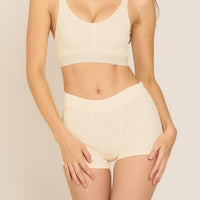 Dreamy Bra nudy waffle / 白花(ivory)