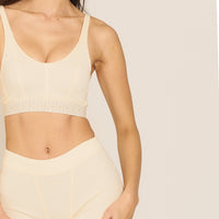 Dreamy Bra nudy waffle / 白花(ivory)