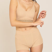 Dreamy Bra nudy waffle / 白花(ivory)