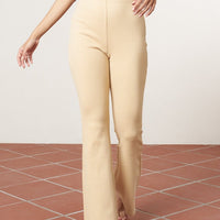 rib fit flare pants