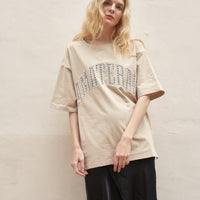 Basic 和柄 T-shirt / 亜麻(beige)