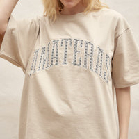 Basic 和柄 T-shirt / 亜麻(beige)