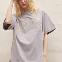 Basic 和柄 T-shirt / 亜麻(beige)