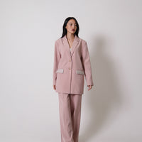 luxe padded blazer jacket