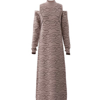 two way pattern knit onepiece