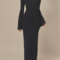 AuraFit Padded Maxi Dress / 濃藍(navy)