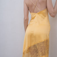 cocktail see through dress / 枯茶(dark brown)