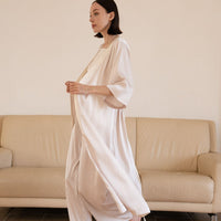 classic georgette satin robe