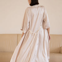 classic georgette satin robe