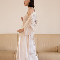 classic georgette satin robe
