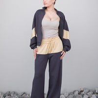 dolman track pants / navy