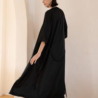 classic georgette satin robe