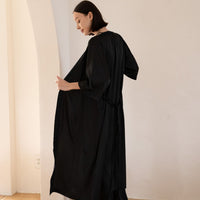classic georgette satin robe