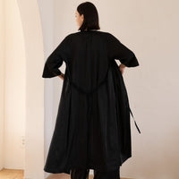 classic georgette satin robe