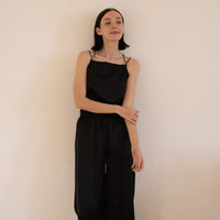 classic georgette satin pants