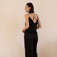 classic georgette satin pants