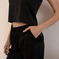 classic georgette satin pants