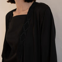 classic georgette satin robe