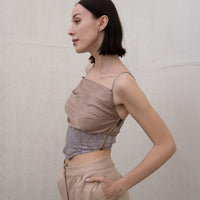 oriental drape camisole
