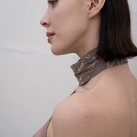 choker rich satin dress