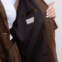 oriental satin jacket / 墨(black)