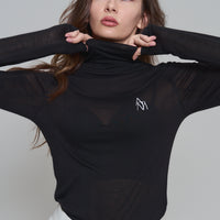 seamless turtle top / beige