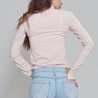 seamless turtle top / beige